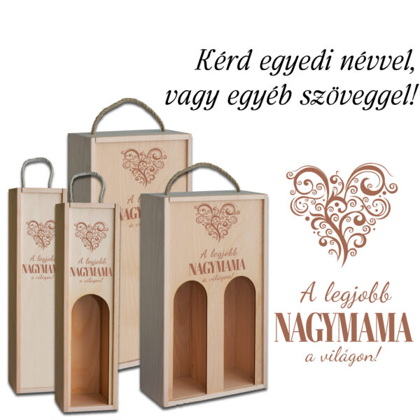 Fa dupla bortartó ablakos - Legjobb Nagymama a világon