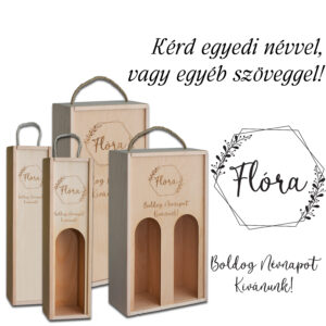 Fa dupla bortartó ablakos - Névnapra nőknek