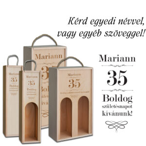 Fa dupla bortartó ablakos -  Születésnapra - No.5.