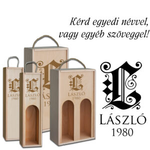 Fa dupla bortartó ablakos - Születésnapra név kezdőbetűvel