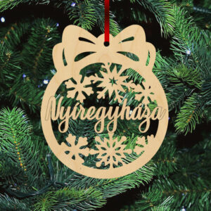 Fa karácsonyfadísz - Nyíregyháza