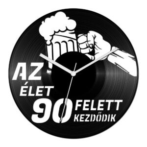 Férfi szülinapi bakelit óra - 90 felett