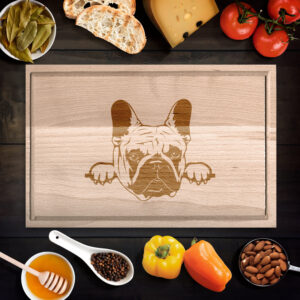 Francia Bulldog 2 vágódeszka - xxl
