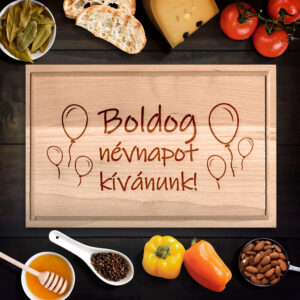 Névnapi vágódeszka lufikkal - XXL