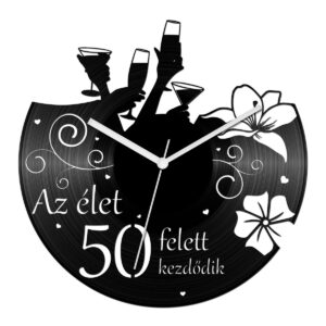 Női szülinapi bakelit óra - 50 felett