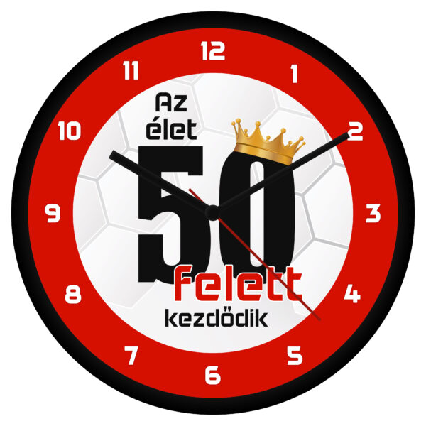 Születésnapi falióra - 50 felett