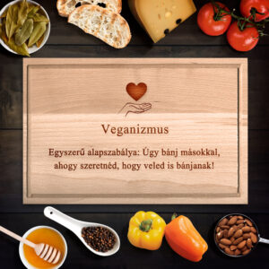 Veganizmus vágódeszka - XXL